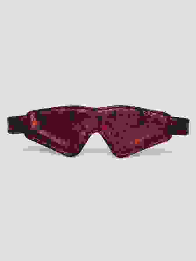 Fifty Shades of Grey Sweet Anticipation Reversible Faux Leather Blindfold, Black, hi-res